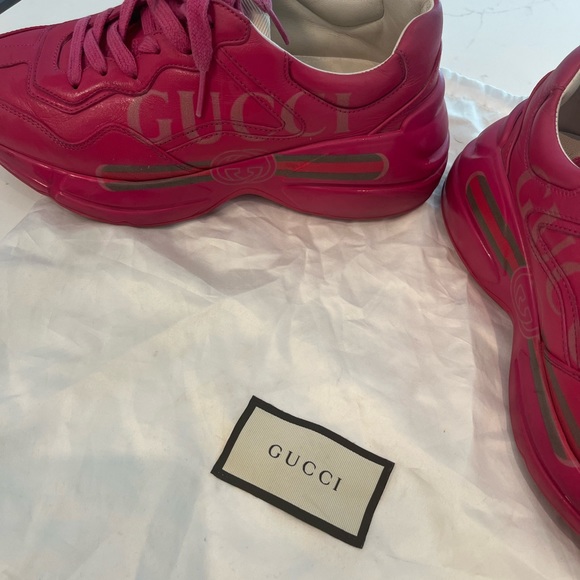 Gucci pink sneakers size 7 - Picture 3 of 6